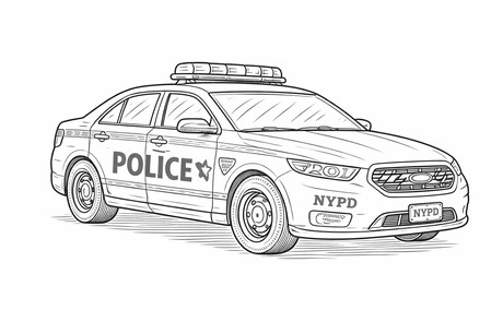 NYPD police car