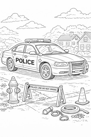 Another police car in city